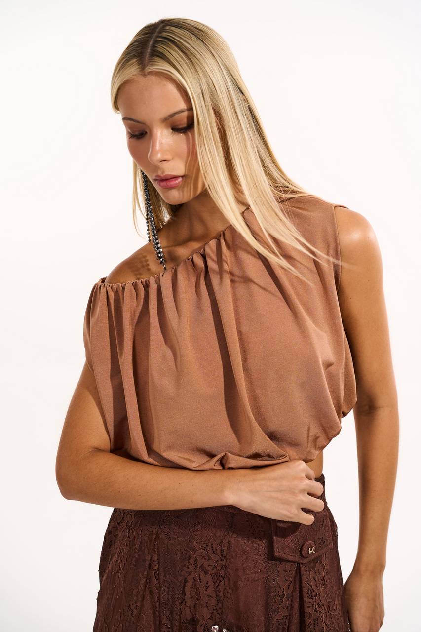 Blusa Franzida Shine - Canela BLU0031CAN