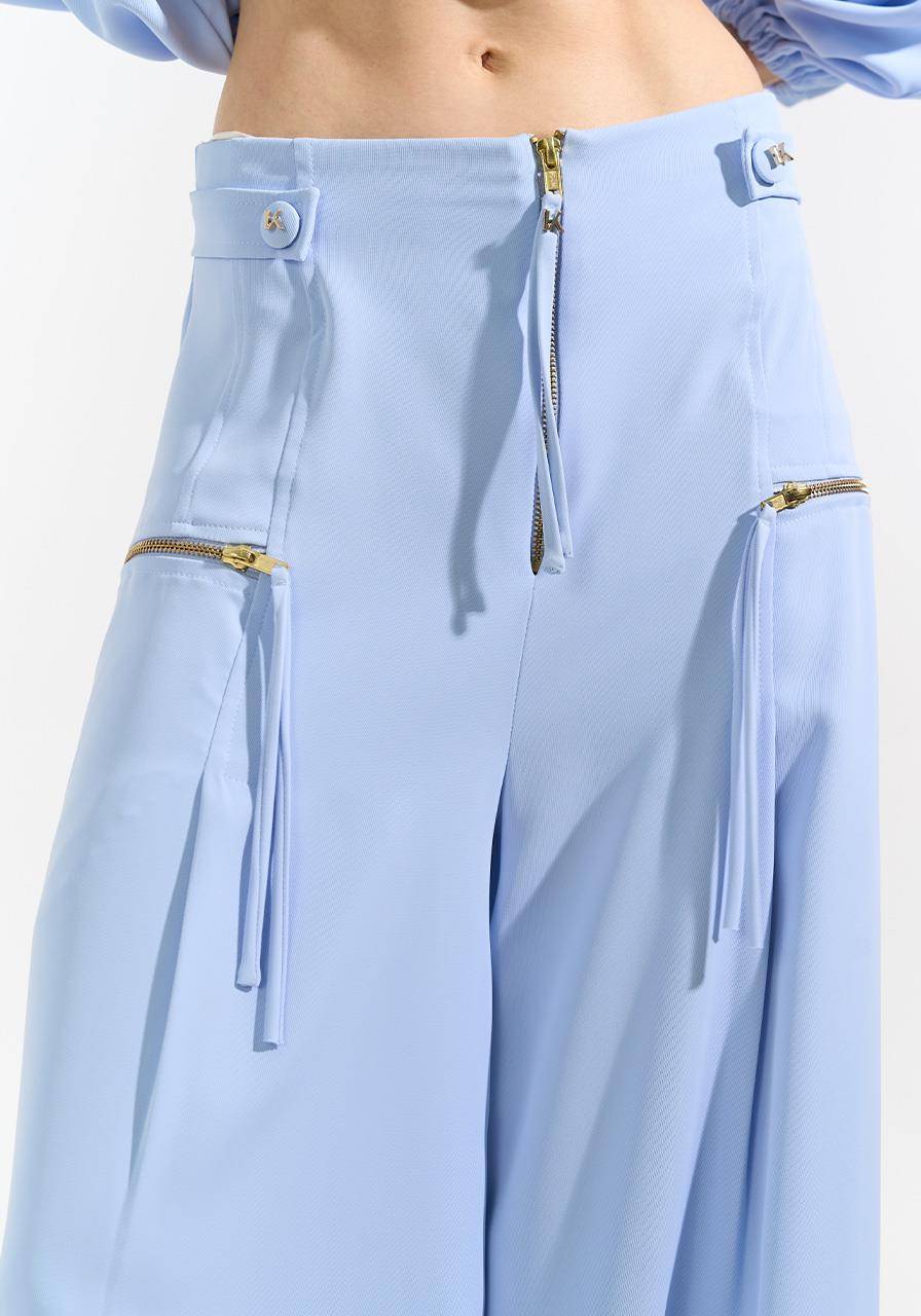 Calça Cos Estruturado - Azul Claro CAL0194AZCL