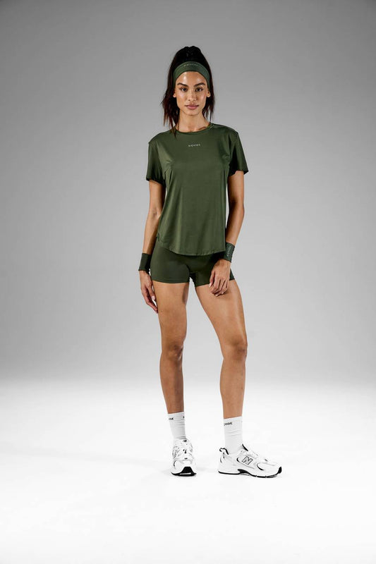 Blusa T. Shirt Costas Vazada - Verde Militar BLU0051VDMT