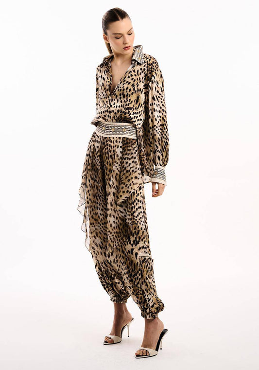 Calça Animal Print Jacquard - Guepardo Devorê CAL2142GUE