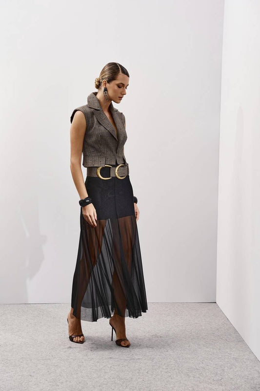 Saia De Tule Maxi Longa - Preto SAI0043PTO