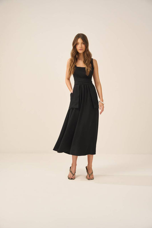 Vestido Crepe Frente Unica - Preto VES0005PTO