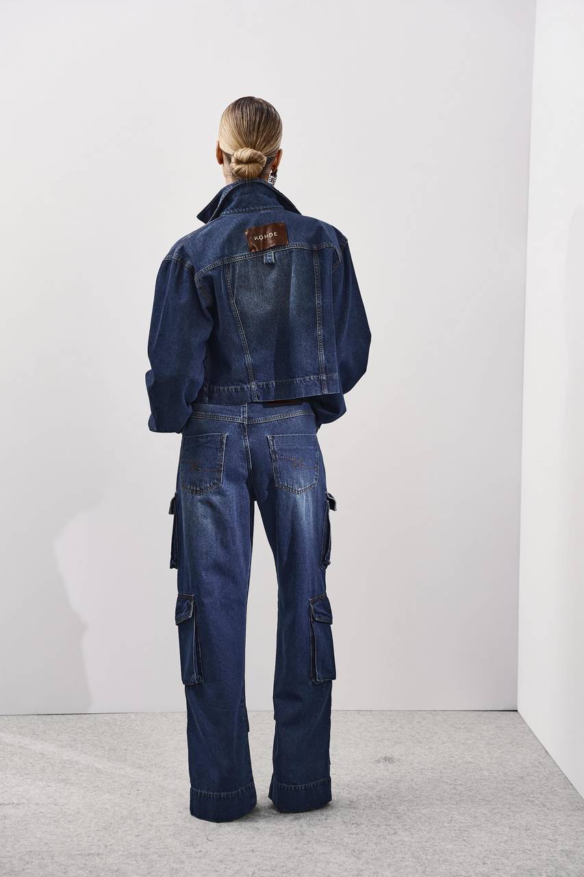 Calça Jeans Reta Super Cargo - Jeans CAL0141JEA