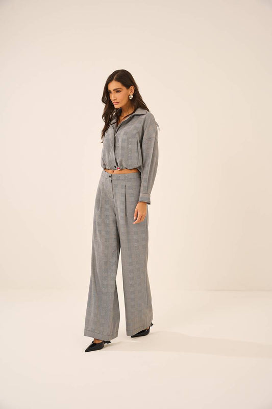 Calça Xadrez Alfaiataria - Xadrez CAL0023XAD
