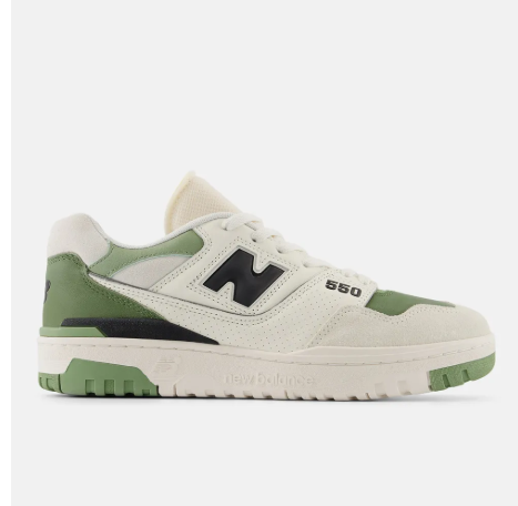 Tênis Unissex Nb550 - Bege / Verde TEN0006BE/VD