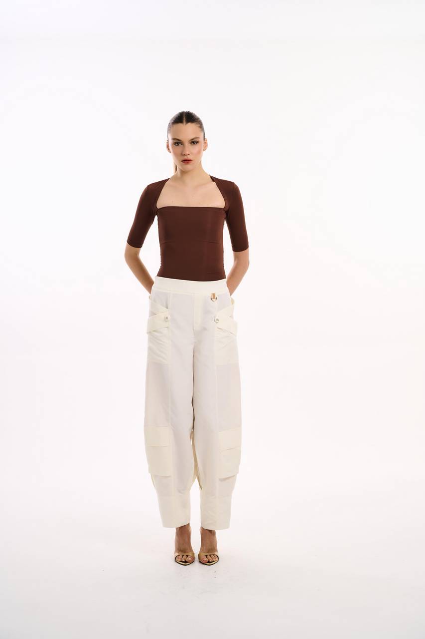 Calça Slouchy Memory - Off White CAL2113OFF