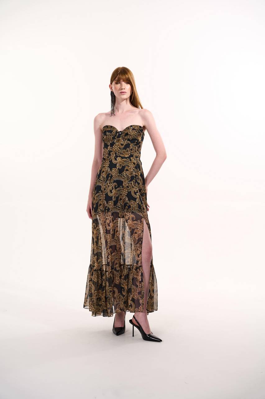 Vestido Bojo Corselet Paisley - Estampa Paisley VES0107PAISL