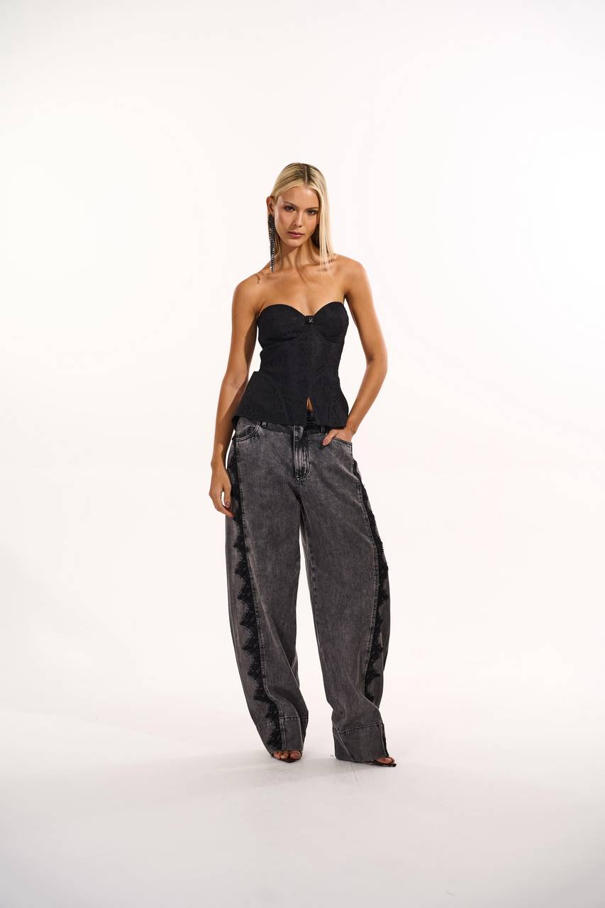 Calça Jeans Black Slouchy - Jeans Black CAL0159JEANS BLAC