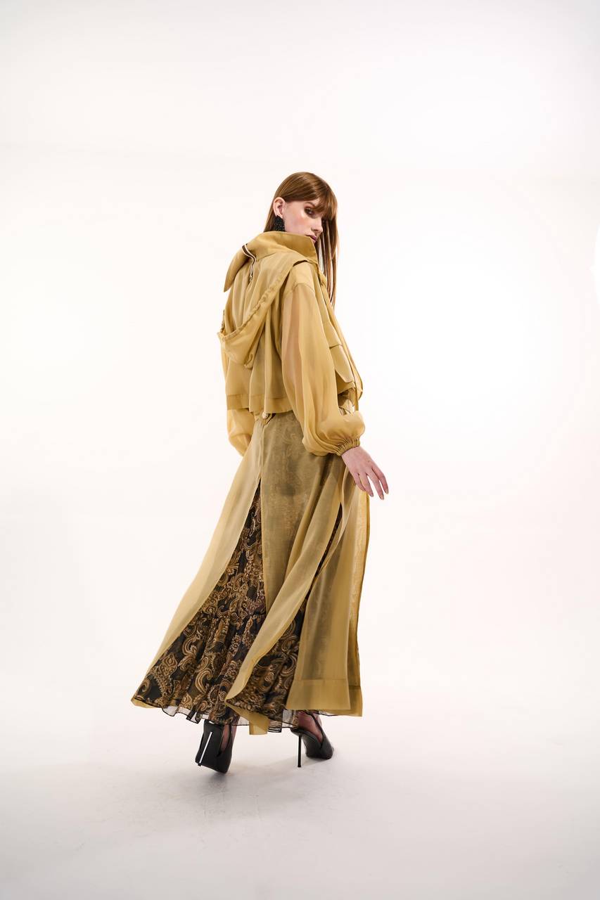 Casaco Trench Coat C/ Capuz Leve Transparência - Banoffe CAS0017- BANOFFE