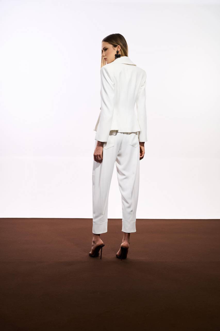 Blazer Com Detalhe De Botões - Off White BLZ0027OFF