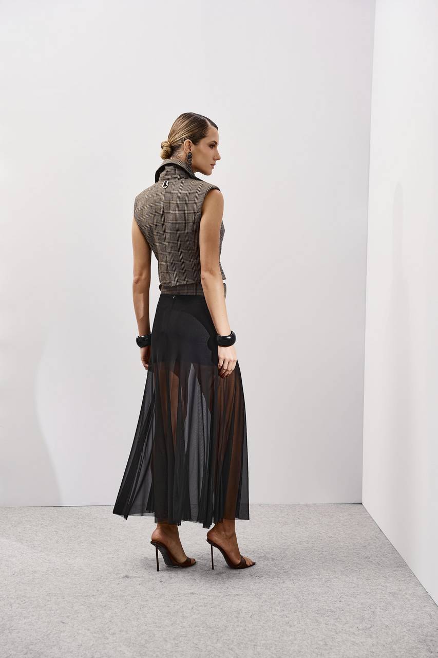 Saia De Tule Maxi Longa - Preto SAI0043PTO