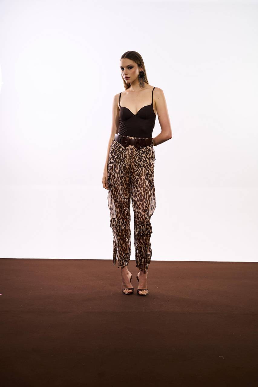 Calça Slouchy Animal Print - Animal Print Choco CAL0161ANPRCH