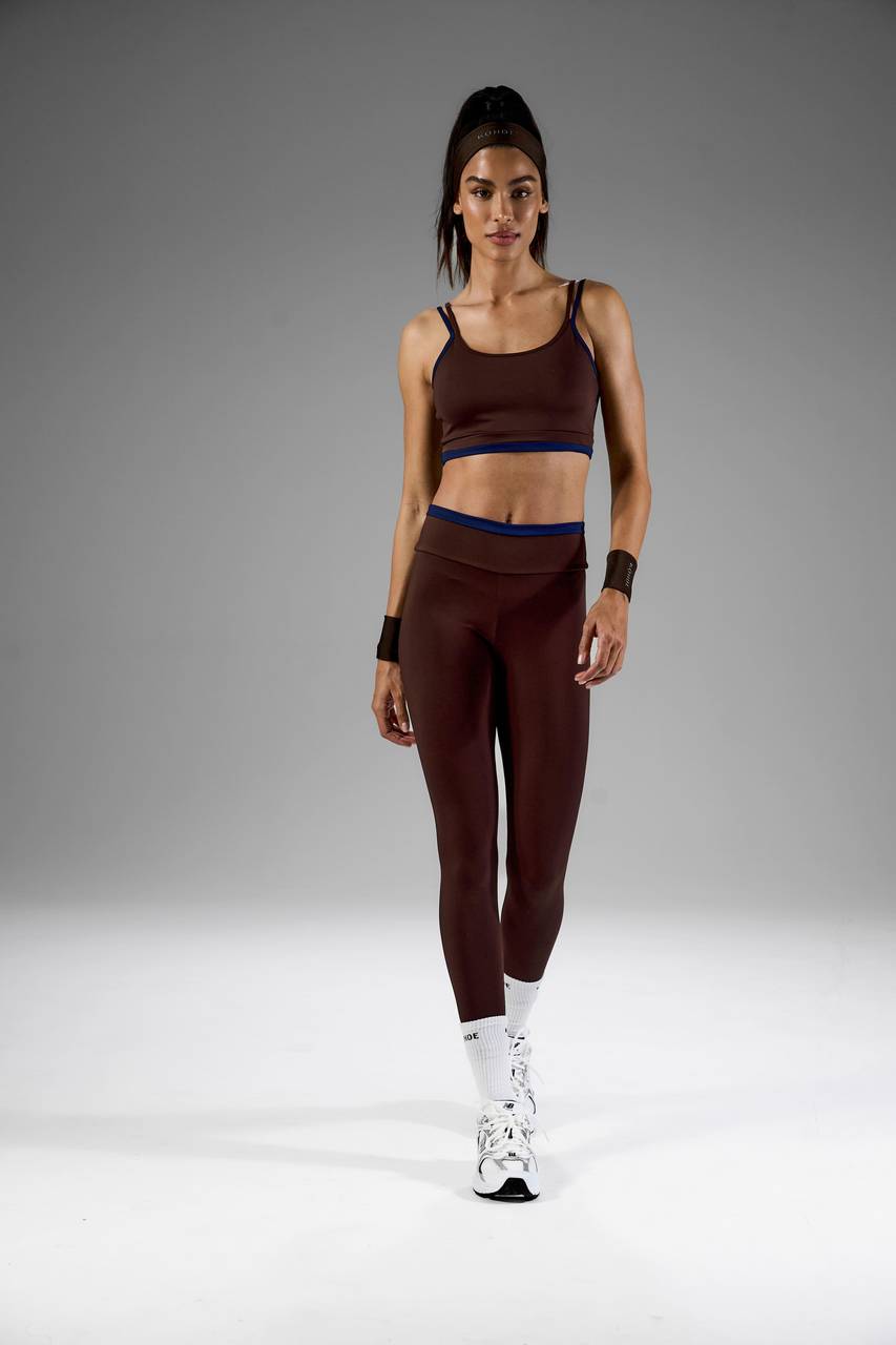 Top Bicolor - Marrom / Marinho TOP0051MRMA