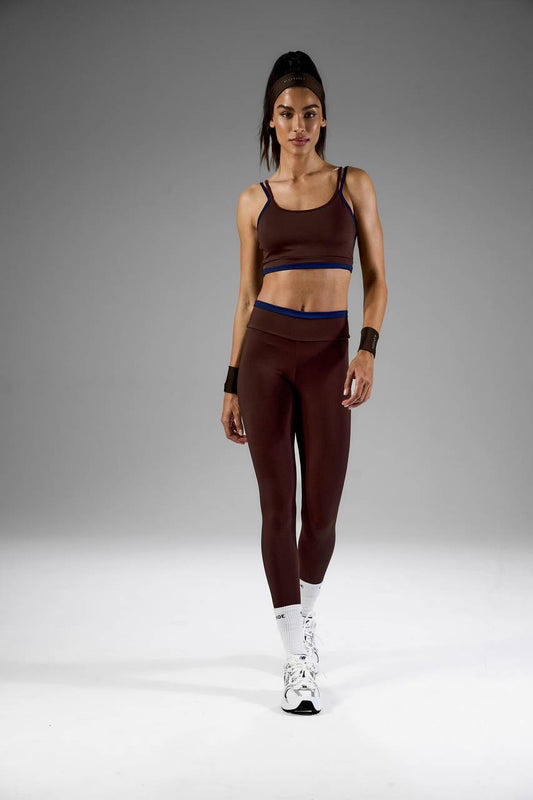 Top Bicolor - Marrom / Marinho TOP0051MRMA