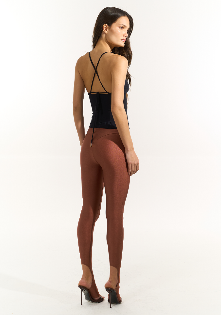 Calça Lycra Com Pezinho - Bronze CAL0173-BZ