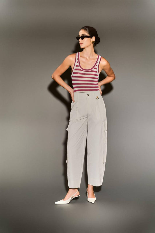 Calça Cargo - Off White CAL0134OFF