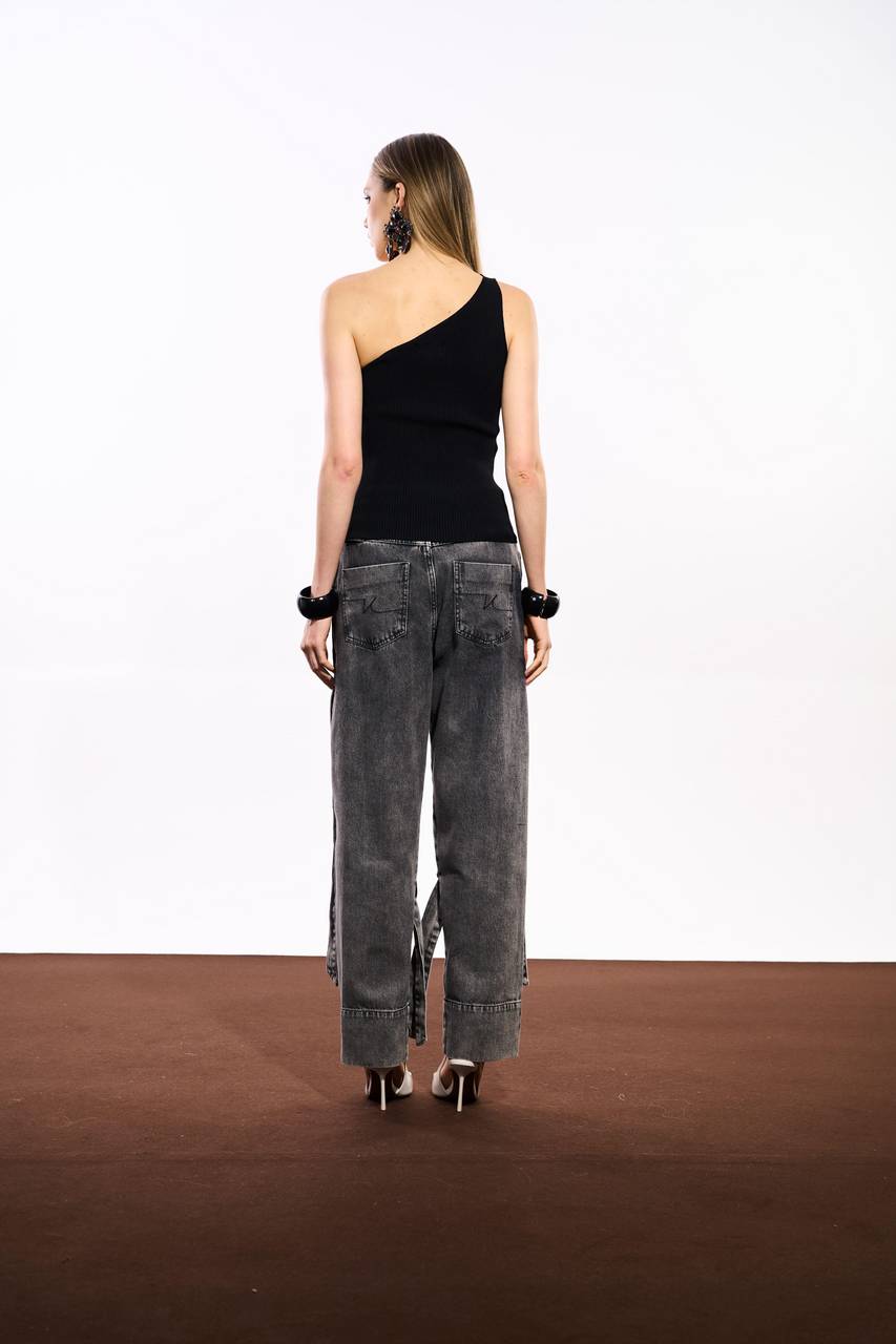 Calça Jeans Tiras Black - Jeans Black CAL0153JEANS BLAC