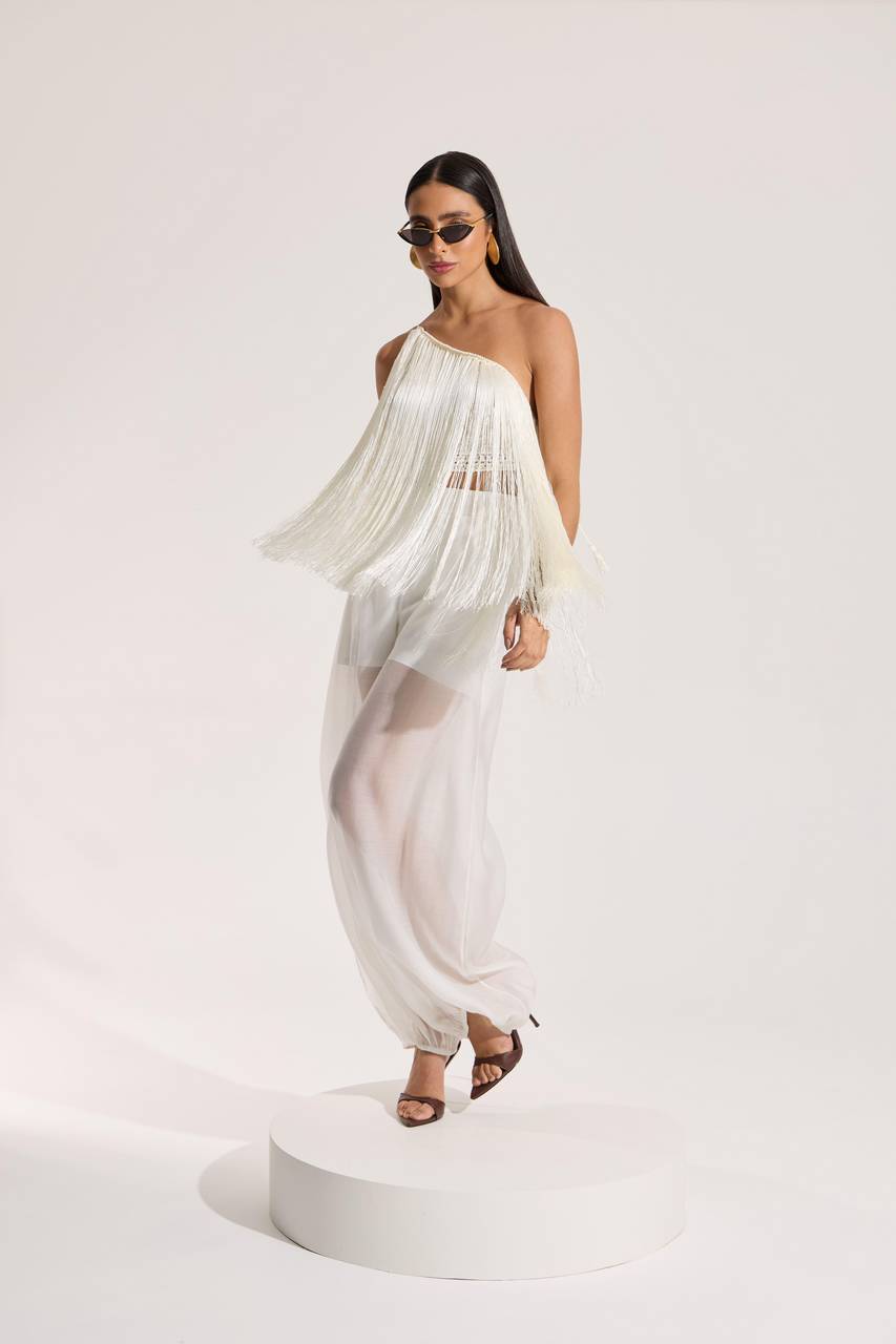 Top Ombro Crochê - Off White TOP0037OFF