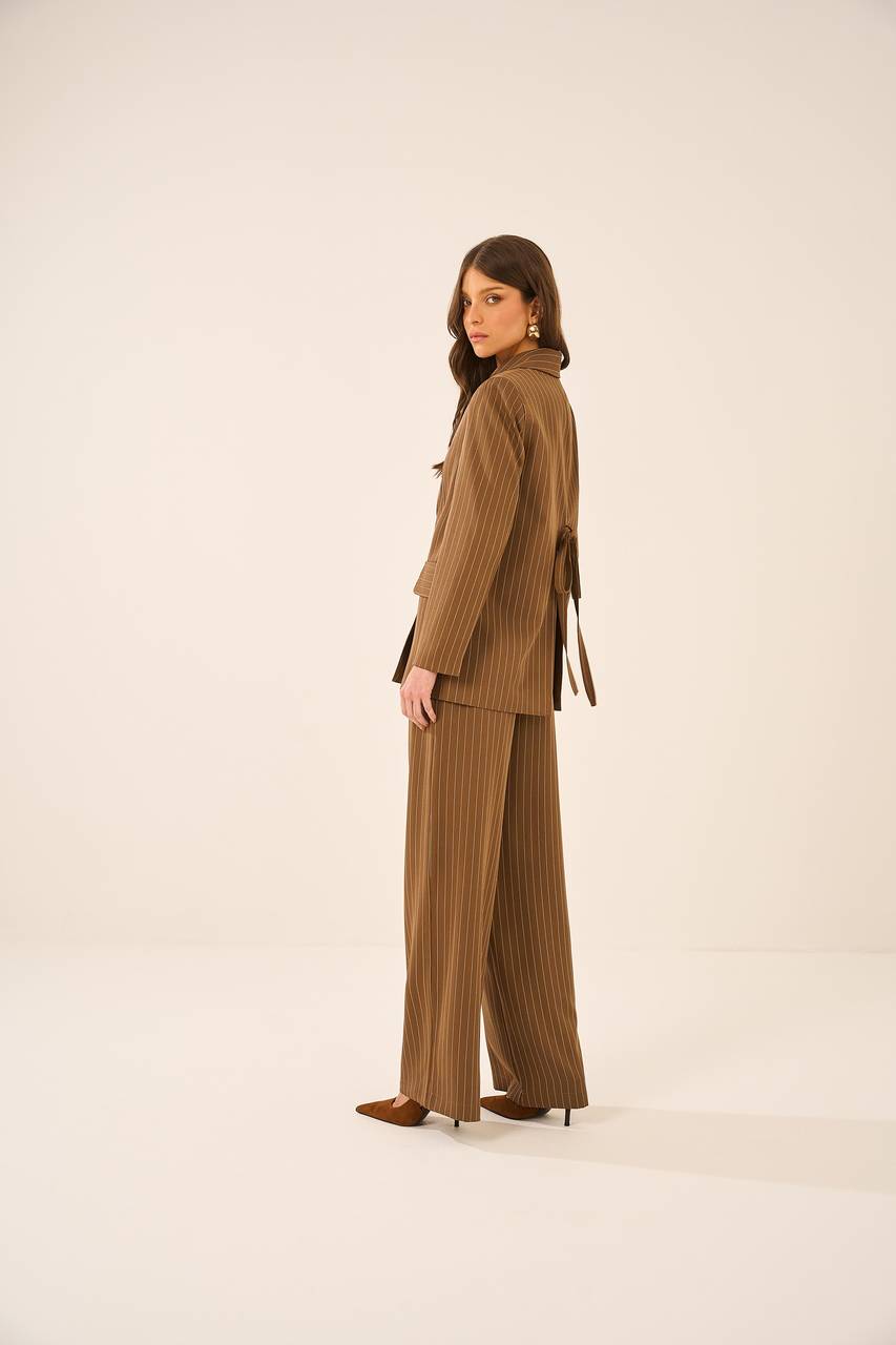 Blazer Risca De Giz - Caramelo BLZ0008PELE