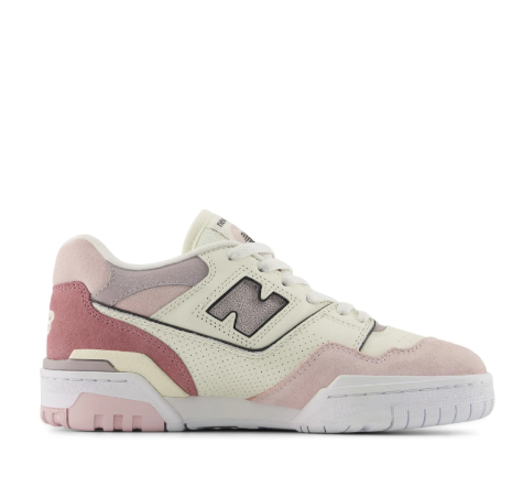 Tênis Unissex Nb550 - Branco/rosa TEN0006BR/RS