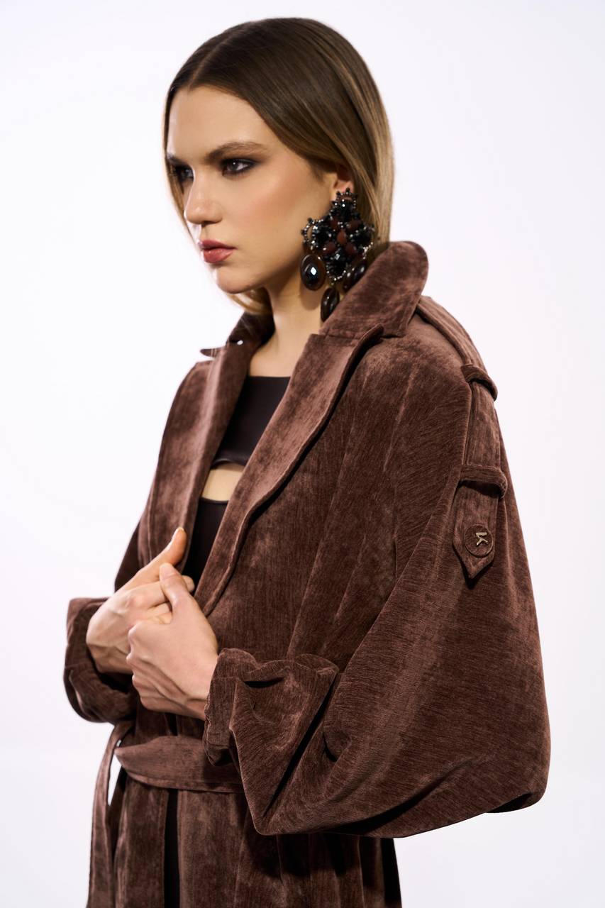 Trench Coat Soft - Marrom CAS0009MRO