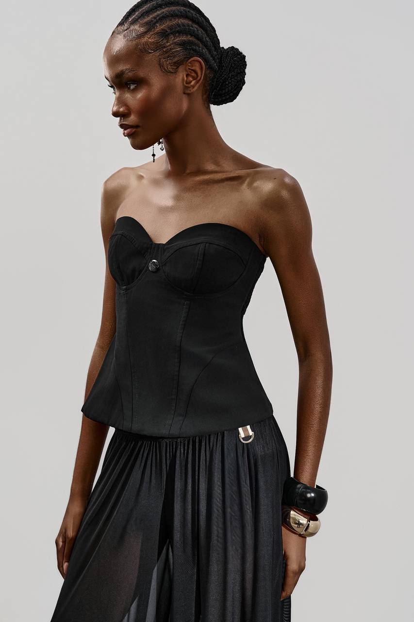 Top Corselet Estruturado - Preto TOP0057PTO