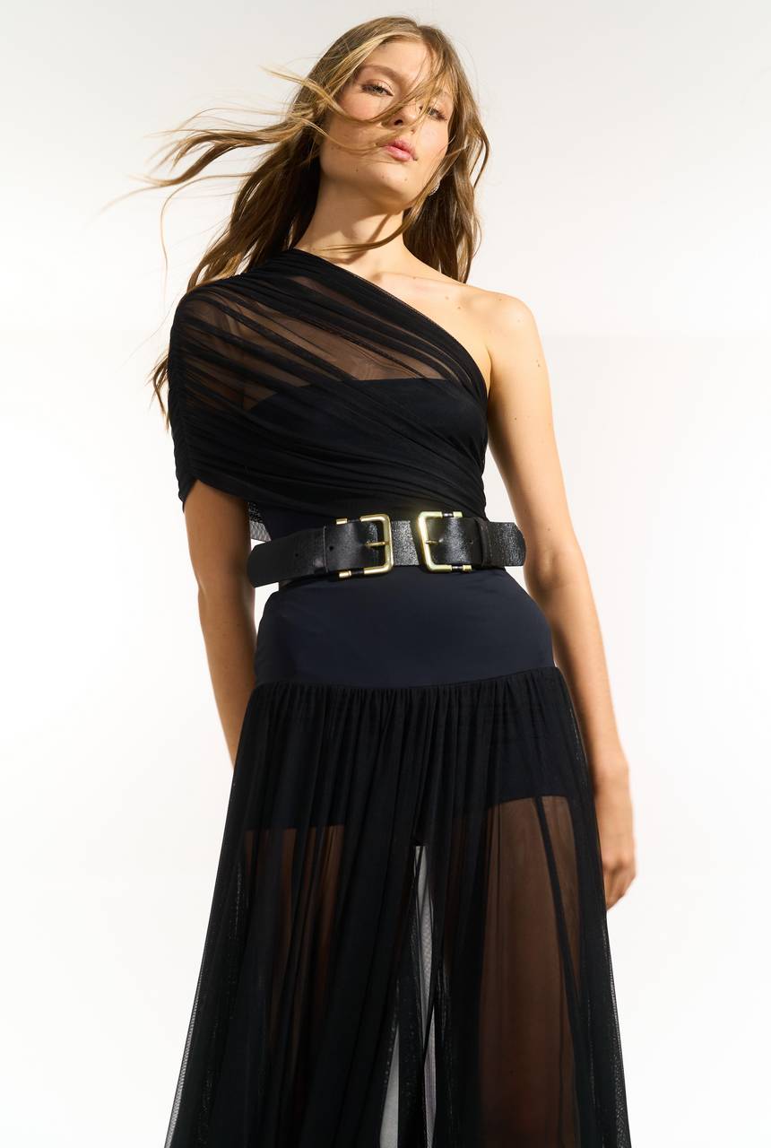 Body Detalhe Tule - Preto BOD0032PTO