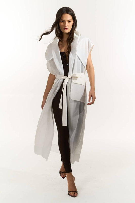 Casaco Trench Coat - Off White CAS0021OFF