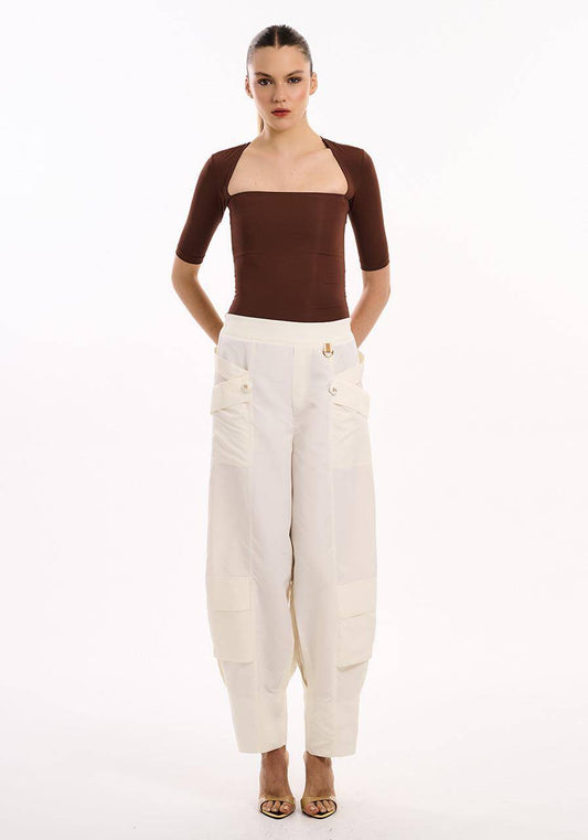 Calça Slouchy Memory - Off White CAL2113OFF