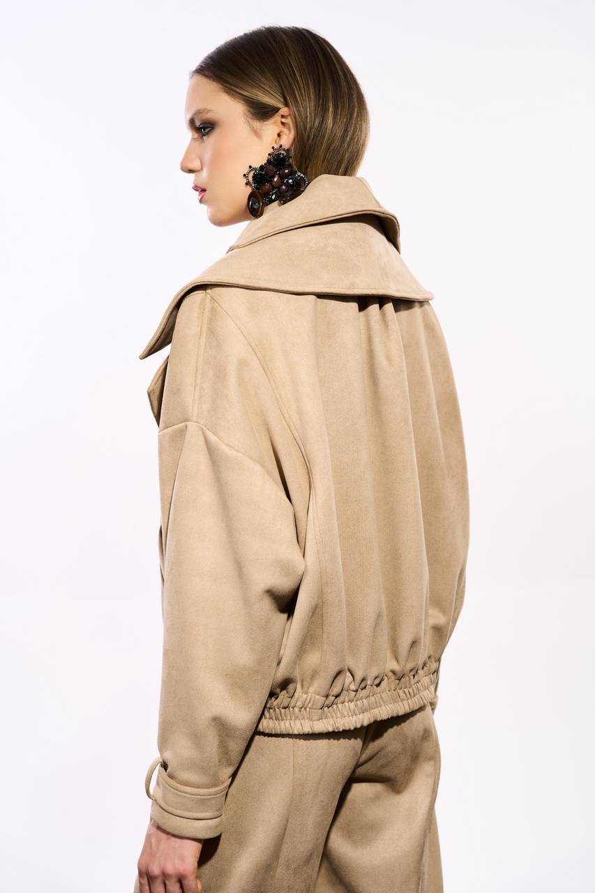 Jaqueta Recortes Suede - Camel JAQ0011CAM