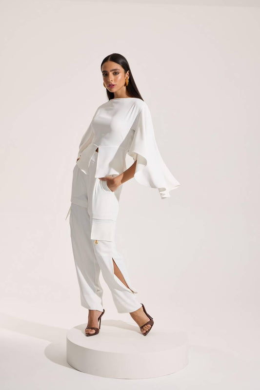 Calça Cargo - Off White CAL0088OFF