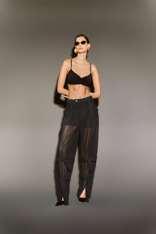 Top Poliamida Alça Gorgurão - Preto TOP0036PTO