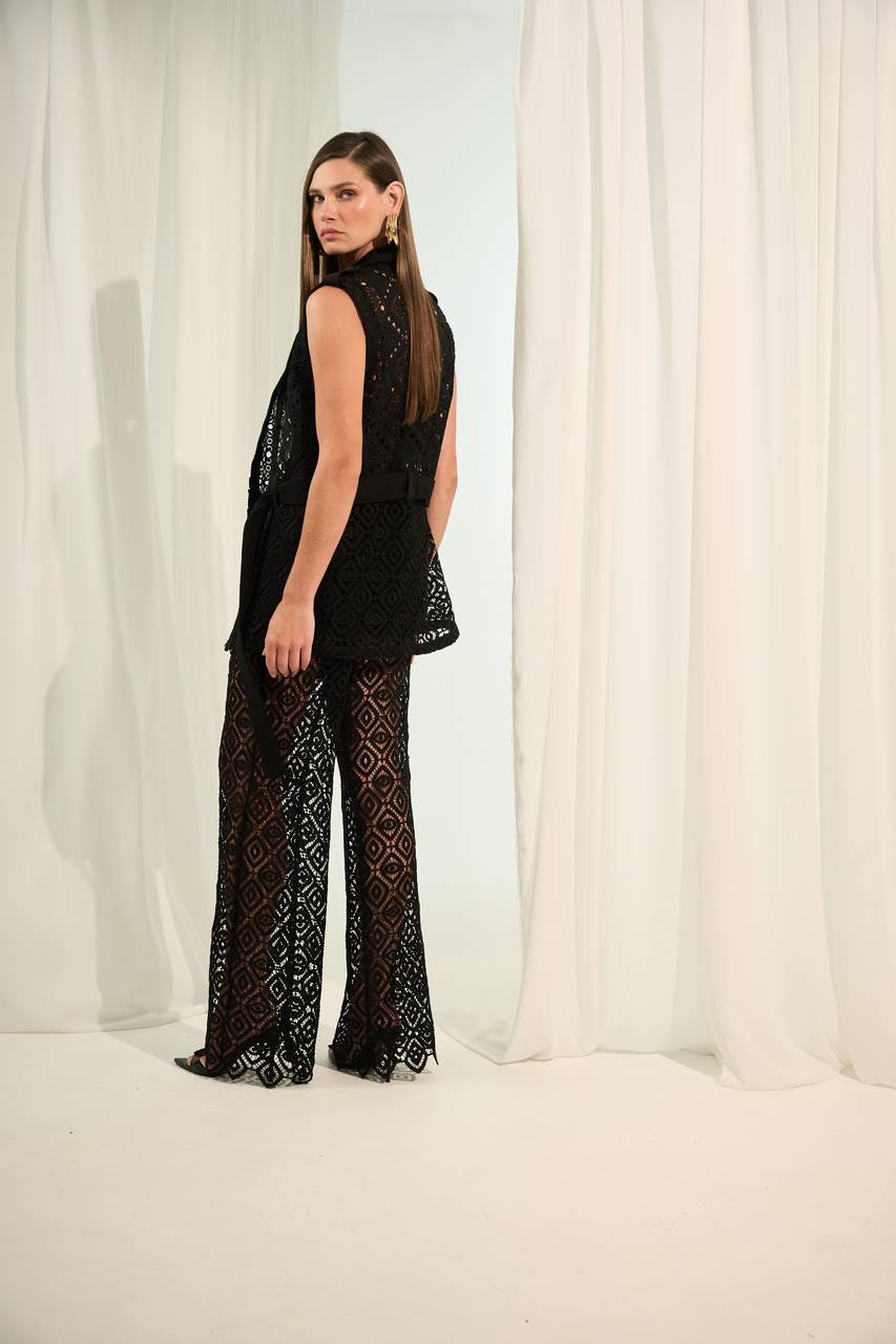 Calça Pantalona Guippir - Preto CAL2025PTO
