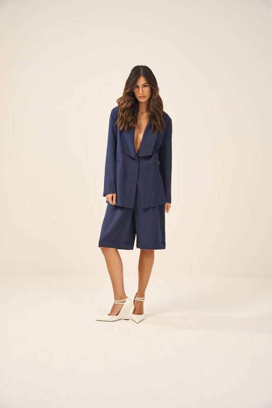 Blazer Alfaiataria Visco - Marinho BLZ0007MAR