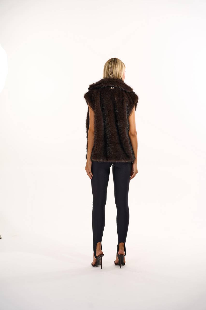 Maxi Colete Pele - Marrom COL0029MRO