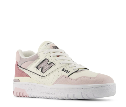 Tênis Unissex Nb550 - Branco/rosa TEN0006BR/RS