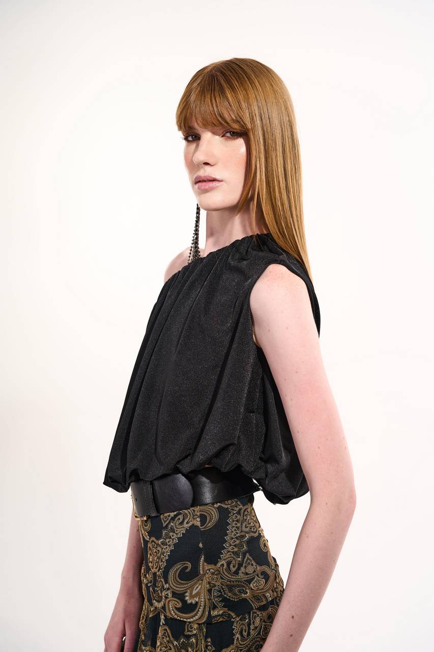 Blusa Franzida Shine - Preto BLU0031PTO