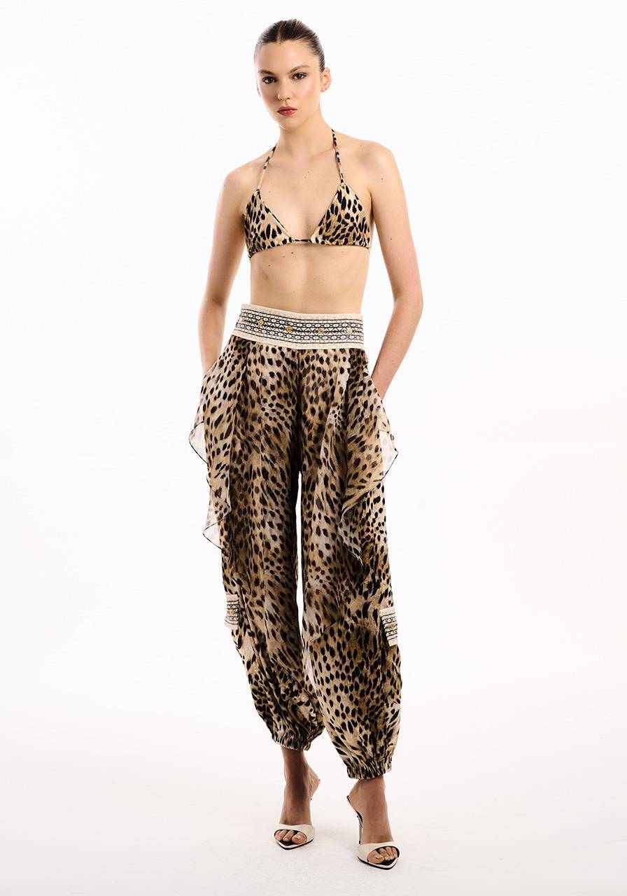 Calça Animal Print Jacquard - Guepardo Devorê CAL2142GUE