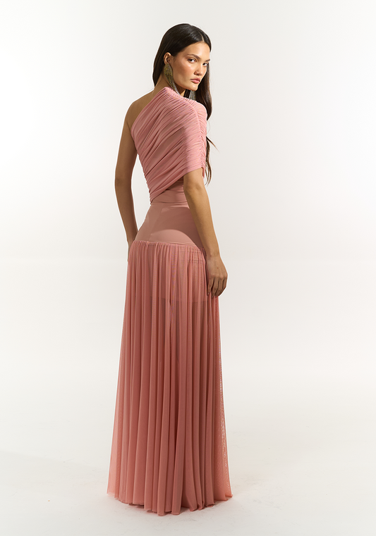 Body Detalhe Tule - Rose BOD0032RS