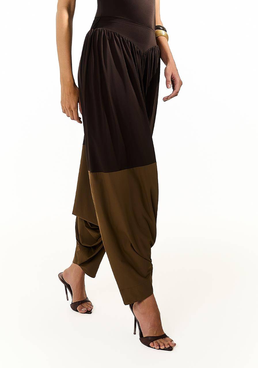 Calça Saruel Bicolor - Cafè/mascavo CAL0185CF/MS
