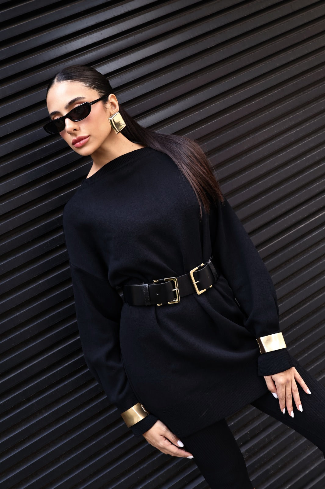Blusa Maxi Pool Dress - Preto BLU2087PTO