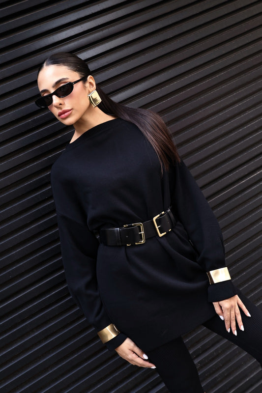 Blusa Maxi Pool Dress - Preto BLU2087PTO