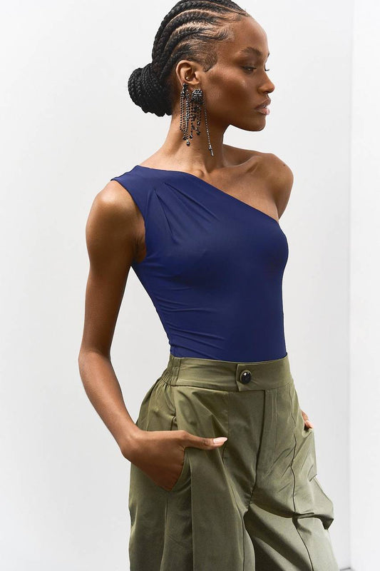 Body Ombro Só Pregas - Marinho BOD0016MAR