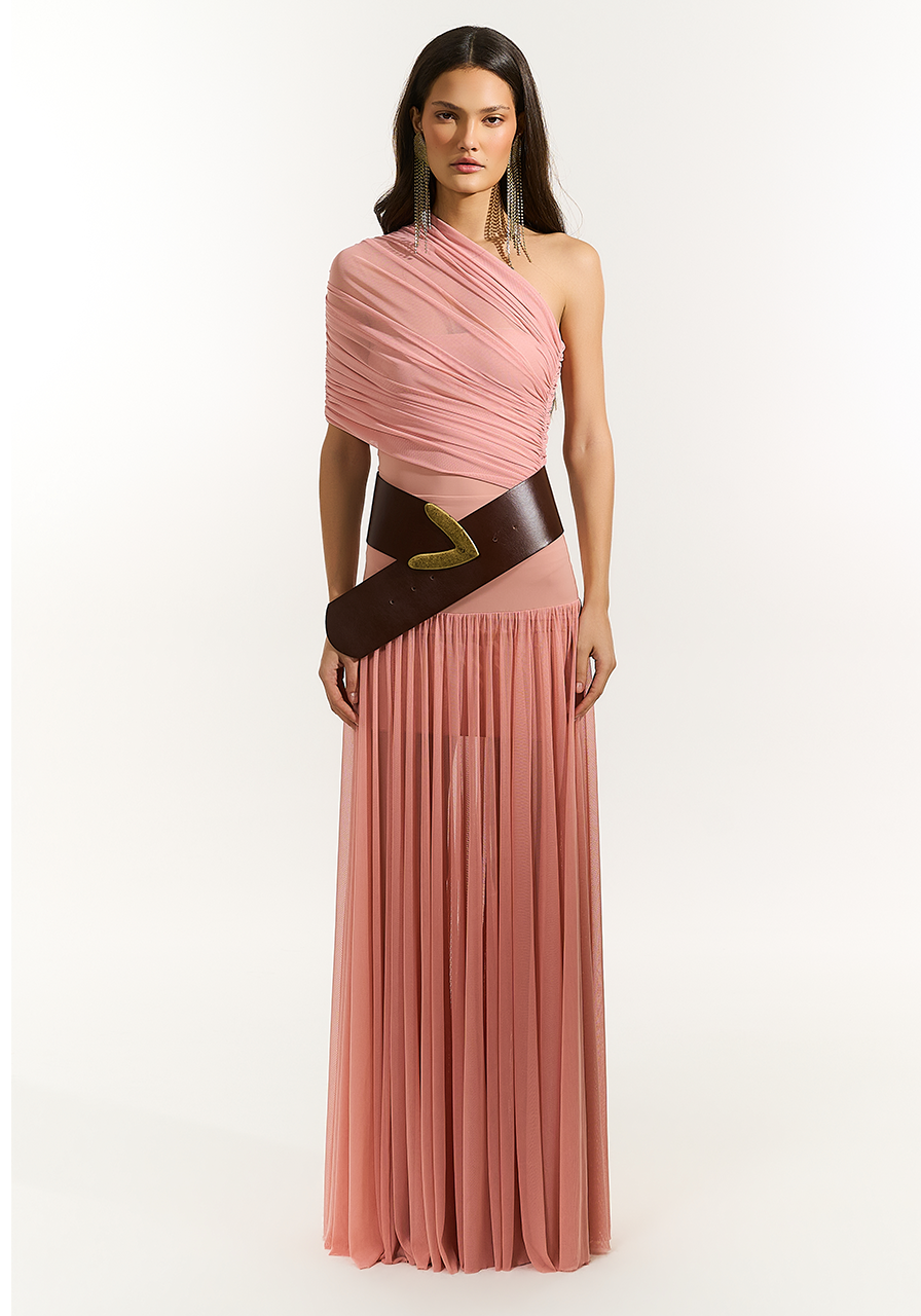 Saia Longa Tule - Rose SAI0058RS