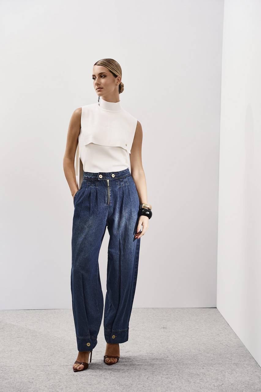 Calça Jeans Slouchy Pregas - Jeans CAL0152JEA