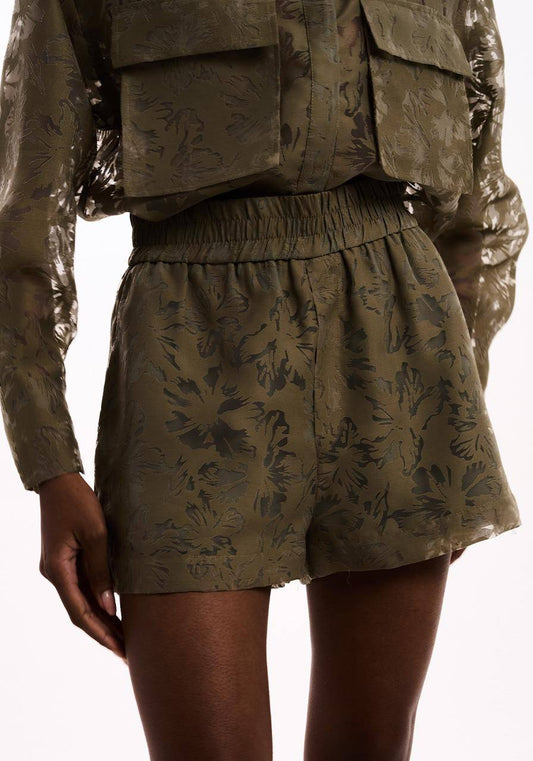 Short Organza Devorê - Verde Oliva SHO2020VDOLI