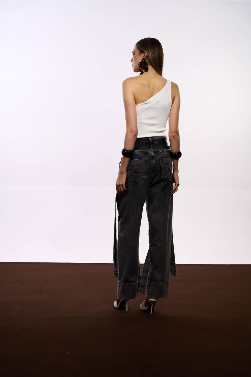 Calça Jeans Tiras Black - Jeans Black CAL0153JEANS BLAC