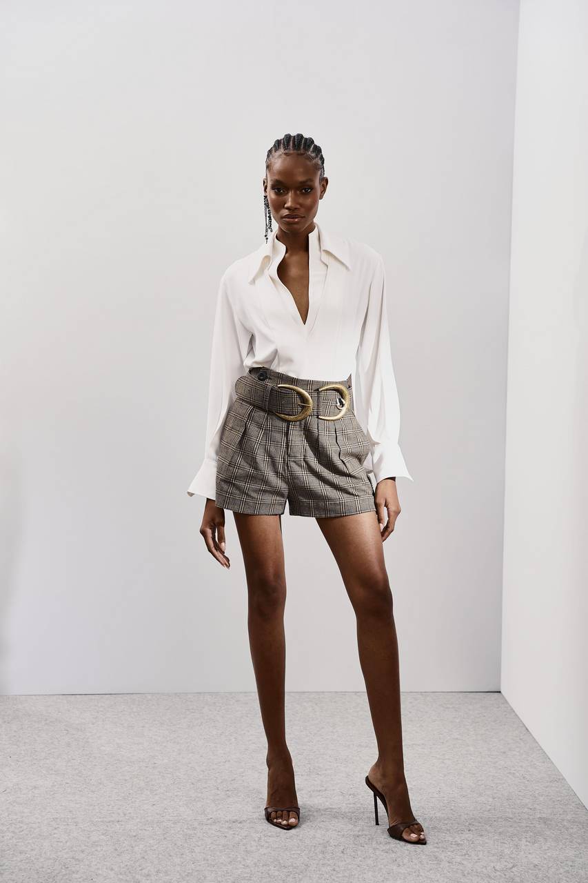 Camisa Alfaiataria Leve Fenda Lateral - Off White CAM0034OFF