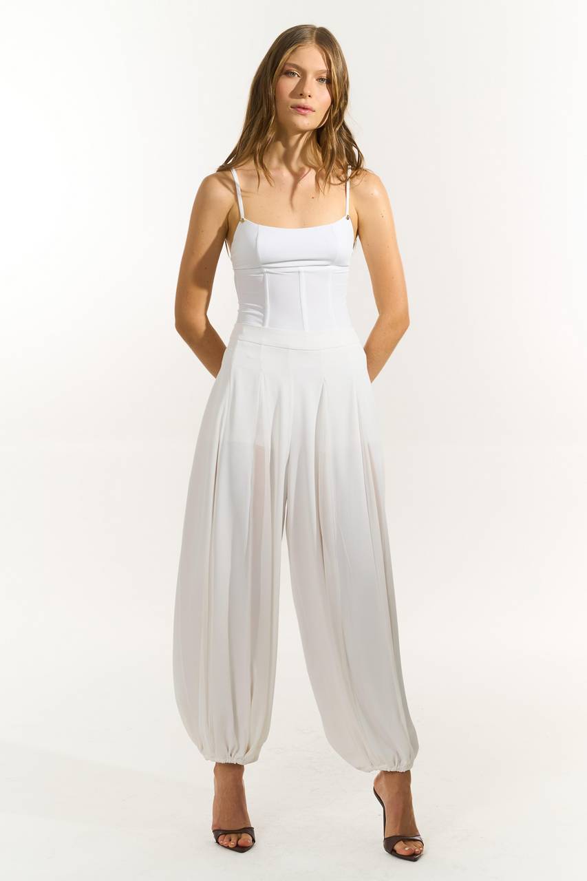 Top Corselet Em Malha - Branco TOP0068BRA