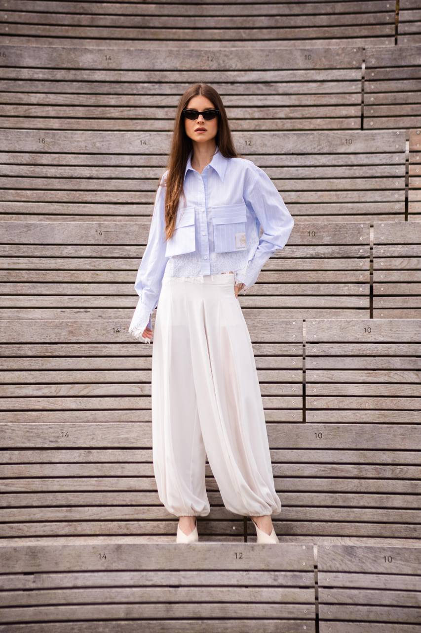 Calça Com Negas - Off White CAL0174OFF